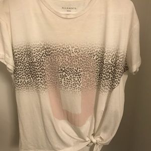 All Saints side tie t-shirt (medium)